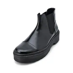LOS CABALLEROS - Botines chelsea chunky negros en cuero
