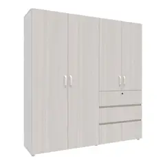 MADERKIT - Armario Riga 190 cm Niebla Blanco