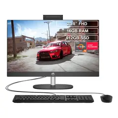 HP - Todo en uno ProOne 245 G10 Ryzen 5 7520U 16GB 512GB 23.8