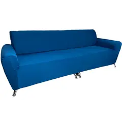 COLOMBIAN PRODUCTION - Forro Protector De 3 Puestos Para Sofá Con Brazos Azul Turquesa