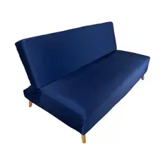 COLOMBIAN PRODUCTION - Forro Protector Talla M Para Sofá Sin Brazos Azul Oscuro