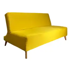 COLOMBIAN PRODUCTION - Forro Protector Talla M Para Sofá Sin Brazos Mostaza