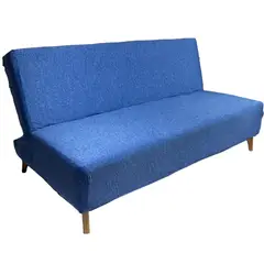 COLOMBIAN PRODUCTION - Forro Protector Talla M Para Sofá Sin Brazos Azul Jaspe