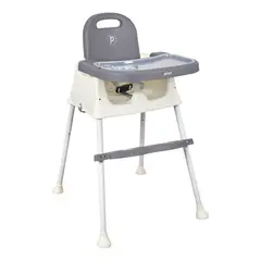 PRIORI - Silla de Comer Bebe 3 en 1 Priorí Navy Gris