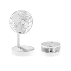 INNOVA - Mini Ventilador De Escritorio Mesa Recargable Con Base De Celular
