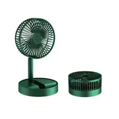 INNOVA - Mini Ventilador Mesa Recargable Con Base De Celular Ajustable Verde