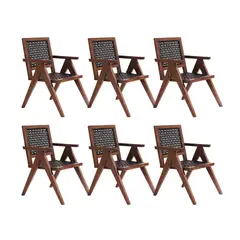 ENMADERA - Set x 6 silla auxiliar Nudo