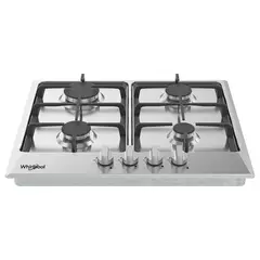 WHIRLPOOL - Estufa 60 cm 4 Puestos Gas Propano WP2420S Gris