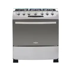 HACEB - Estufa de Piso 6 Puestos 76cm Gas Natural OREGANO Inox