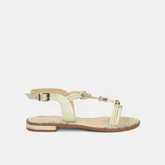 BATA - Sandalias Para Mujer Champaña Kandie