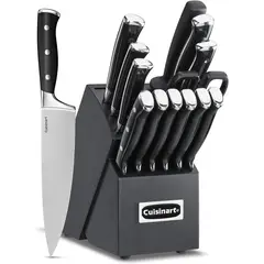 CUISINART - Set de cuchillos 15 piezas acero inoxidable C77BTR-15PBK