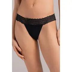 TOUCHE LINGERIE - Panty Brasilero En Viscosa Y Encaje Ref. 2162051