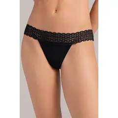 TOUCHE LINGERIE - Panty En Viscosa Y Encaje Ref. 2260051