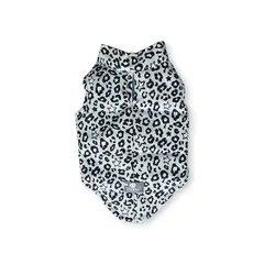 WAWAW - Chaleco para perro talla XXS celeste animal print