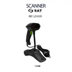 SAT - SCANNER CODIGO DE BARRAS LD101R + 1 USB