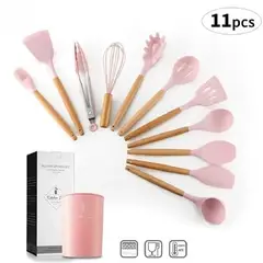 GENERICO - CUCHARONES DE COCINA COLOR ROSA