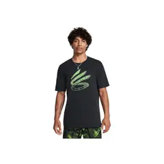 UNDER ARMOUR - Camiseta Hombre CURRY LOGO TREND TEE Negro UNDER ARMOUR.