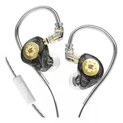 KZ - Audífonos Edx Pro negros Monitores In Ear con microfono