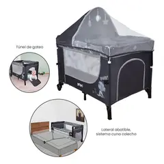 PRIORI - Corral Cuna Colecho Madison Gris