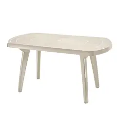 RIMAX - Mesa Lotus Ovalada Taupe