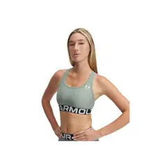 UNDER ARMOUR - Sujetador Mujer UA HG MID BRANDED Verde