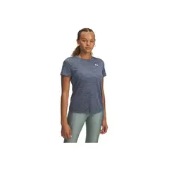 UNDER ARMOUR - Camiseta Mujer TECH SSC TWIST Gris UNDER ARMOUR.