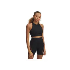 UNDER ARMOUR - Sujetador Mujer MERIDIAN ZIP TANK Negro