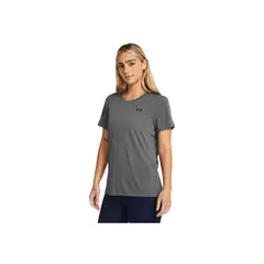 UNDER ARMOUR - Camiseta Mujer TECH SSC SOLID Gris
