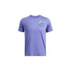 UNDER ARMOUR - Camiseta Hombre RUN TRAIL SHORTSLEEV Purpura UNDER ARMOUR.