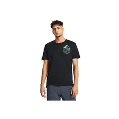 UNDER ARMOUR - Camiseta Hombre RUN TRAIL SHORTSLEEV Negro UNDER ARMOUR.