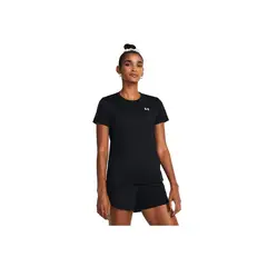 UNDER ARMOUR - Camiseta Mujer TECH SSC SOLID Negro