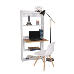 DKO DESIGN - Combo Biblioescritorio Space Plegable ahorra espacio 160X64X54 + Silla eames
