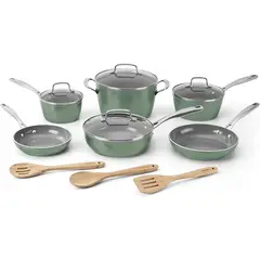 CUISINART - Juego de sartenes antiadherentes Cerámica 52G-13SG