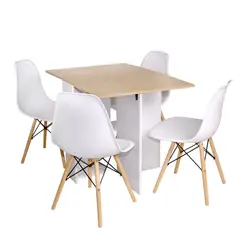 DKO DESIGN - Mesa Comedor Plegable Ahorraesp 75x110x70cm Bco-Vienes