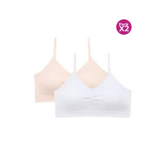 LILI PINK - Top junior tipo seamless paquete x2