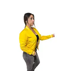 URBAN PLUS - CHAQUETA PARA MUJER AMARILLO