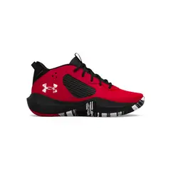 UNDER ARMOUR - Tenis Basketball Niño UA PS LOCKDOWN 6 Rojo