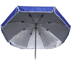 GENERICO - Parasol Doble Tela Doble Varilla Impermeable UV 3.20 mt Diáme Azul Rey