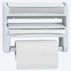 RIMAX - Portarrollo Triple Uso Toallas de cocina Blanco