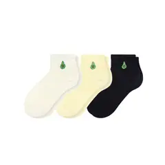 MR HAPPY - Media Calcetin Tobillera De Aguacate Pack X 3