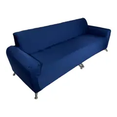 COLOMBIAN PRODUCTION - Forro Protector De 4 Puestos Para Sofá Con Brazos Azul Oscuro