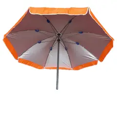 GENERICO - Parasol Doble Tela Doble Varilla Impermeable UV 3.20 mt Diáme Naranja
