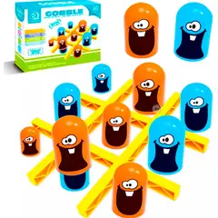 GENERICO - Juego De Mesa Triqui Tic Tac Toe Gobble Tragador Didáctico