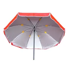GENERICO - Parasol Doble Tela Doble Varilla Impermeable UV 3.20 mt Diámetro Rojo
