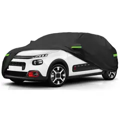 GENERICO - Funda Impermeable Carro Hatchback Tiras Reflectivas Y Cierre