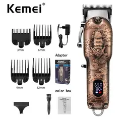KEMEI - Maquina Peluquería Inalámbrica Km3705 Profesional