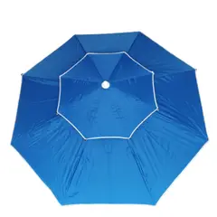 GENERICO - Parasol Sombrilla Desfogue Turístico Lona Fibra 2.30 mt Diáme Azul Rey