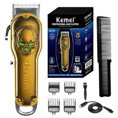 KEMEI - Maquina Peluquería Profesional 1961 Dorado Inalambrica