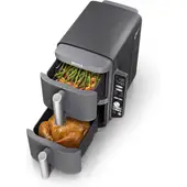 NINJA - Freidora Profesional Digital Doble Cesta Doublestack Xl 10L