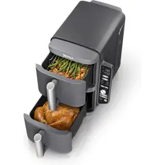 NINJA - Freidora Profesional Digital Doble Cesta Doublestack Xl 10L